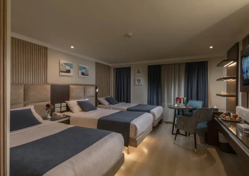 Royal Beau Rivage Cruise comfortable twin bedroom onboard